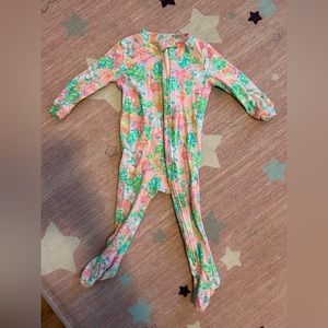 Lilly Pulitzer Isle Be Back Zip Footie 12-18M